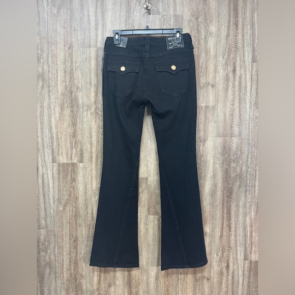 True Religion Joey Mid Rise Flare Black Jeans - Picture 2 of 10